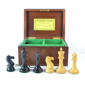 A Jaques London Weighted Staunton Chess Set