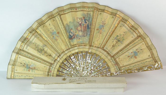 A Continental Mother-of-Pearl and Gilt Decoration
