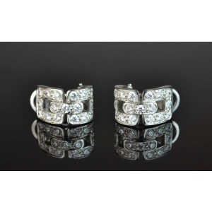 Tiffany & Co Platinum & Diamond Earrings