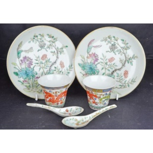 A Group of Chinese Porcelain Wares 6pcs