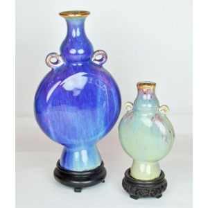 Two Chinese Jun Ware Vases