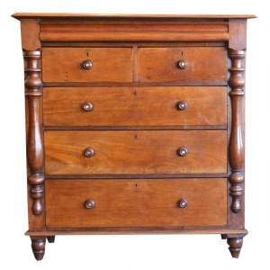 A Colonial Jarrah Chest of Drawers
