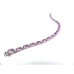 Perfectly Pink Sapphire Diamond Bracelet